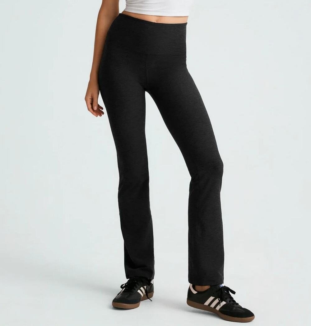 Beyond Yoga Spacedy Practice High Waisted Bootcut Pant Leggings S Black